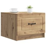 vidaXL Table basse Chêne artisanal 49 x 50 x 37 cm Bois d'ingénierie