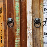 vidaXL Placard vintage avec 3 tiroirs 3 portes Bois massif récupéré