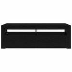 vidaXL Meuble TV Noir 120 x 35 x 40 cm Bois d'ingénierie