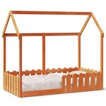 vidaXL Cadre de lit d'enfants forme de maison sans matelas 80x160 cm