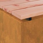 vidaXL Banc de jardin Rouillé 60 x 40 x 43 cm