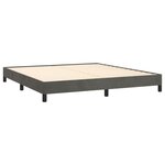 vidaXL Cadre de lit Gris foncé 180 x 200 cm Velours