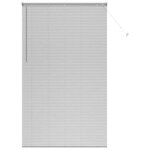 vidaXL Store de Fenêtre avec des rideaux Manuel Argent Aluminium