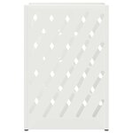 vidaXL Porte-parapluie avec stockage Blanc 28 x 12 x 41 cm Acier