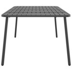 vidaXL Table de jardin anthracite 200x100x71 cm acier