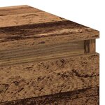 vidaXL Cabinet de chevet Bois ancien 40 x 35 x 70 cm Bois d'ingénierie