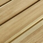 vidaXL Table de pique-nique et bancs 220x122x72cm Bois de pin imprégné