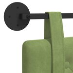 vidaXL Tête de lit suspendue Vert clair Velours