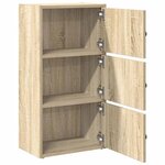 vidaXL Bibliothèque chêne sonoma 40x24x77 cm bois d'ingénierie