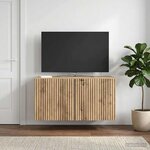 vidaXL Meuble TV mural 59 5 x 31 x 30 cm Chêne artisanal