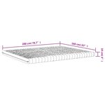 vidaXL Matelas en mousse blanc 160x200 cm 7 zones dureté 20 ILD
