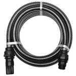 vidaXL Tuyau d'aspiration avec raccords 10 m 22 mm Noir