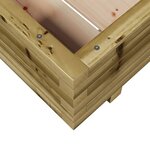 vidaXL Jardinière 60x60x26 5 cm bois de pin imprégné