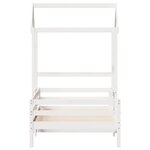 vidaXL Cadre de lit avec toit sans matelas blanc 90x190 cm