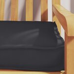vidaXL Coussin de palette Noir 180 x 40 x 8 cm Tissu Oxford