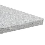 vidaXL Plaques de poids de parasol 4 Pièces Triangulaire Granit Gris 60kg