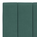 vidaXL Cadre de lit sans matelas vert foncé 120x200 cm velours