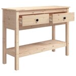 vidaXL Table console 100x35x75 cm Bois massif de pin