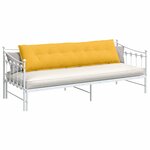 vidaXL Coussin de Dos Jaune clair 200 x 50 cm Tissu en velours côtelé