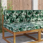 vidaXL Coussin de canapé d'extérieur 2 Pièces Motif feuille Polyester
