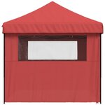 vidaXL Tente de réception pliable escamotable avec 4 parois latérales