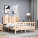 vidaXL Cadre de lit sans matelas 140x200 cm bois massif de pin