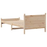vidaXL Cadre de lit sans matelas 90x200 cm bois de pin massif
