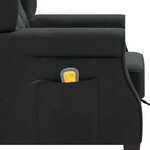 vidaXL Fauteuil de massage avec repose-pied Gris foncé Tissu