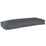 vidaXL Coussin de palette pour banc anthracite 100 x 40 x 8 cm en tissu Oxford.