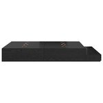 vidaXL Cadre de lit avec rangement Chêne noir 236.5 x 140 x 31.5 cm