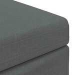 vidaXL Tabouret Gris foncé 81 x 41 x 40 cm Tissu et bois stratifié