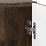 vidaXL Cabinet de chevet Chêne fumé 43 x 34 5 x 50 cm