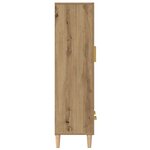 vidaXL Buffet chêne artisanal 70x31x115 cm bois d'ingénierie