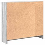 vidaXL Bibliothèque sonoma gris 80x24x76 cm bois d'ingénierie