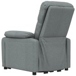 vidaXL Fauteuil Gris foncé Tissu