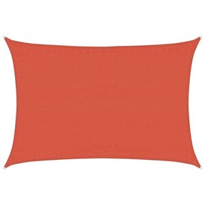 vidaXL Voile d'ombrage 160g/m² rectangulaire terre cuite 3 5x4 5m PEHD