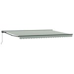vidaXL Cadre d'auvent Vert et blanc 500 × 300 cm
