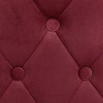 vidaXL Tabourets de bar lot de 2 rouge bordeaux velours
