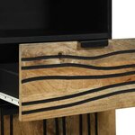 vidaXL Cabinet de Salle de Bain avec étagère Marron 38 x 33 x 160 cm