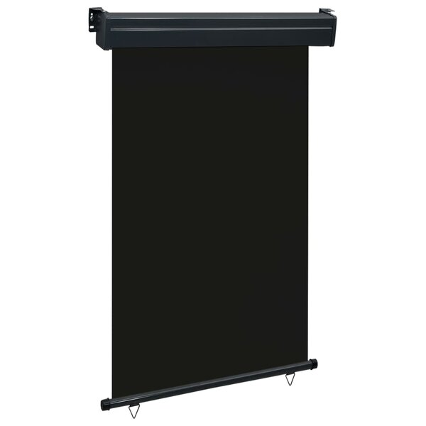 vidaXL Auvent latéral de balcon 120x250 cm Noir