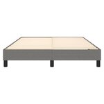 vidaXL Cadre de lit sans matelas gris foncé 140x200 cm tissu