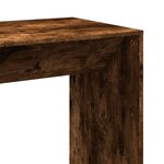 vidaXL Table de bar chêne fumé 102x50x103 5 cm bois d'ingénierie
