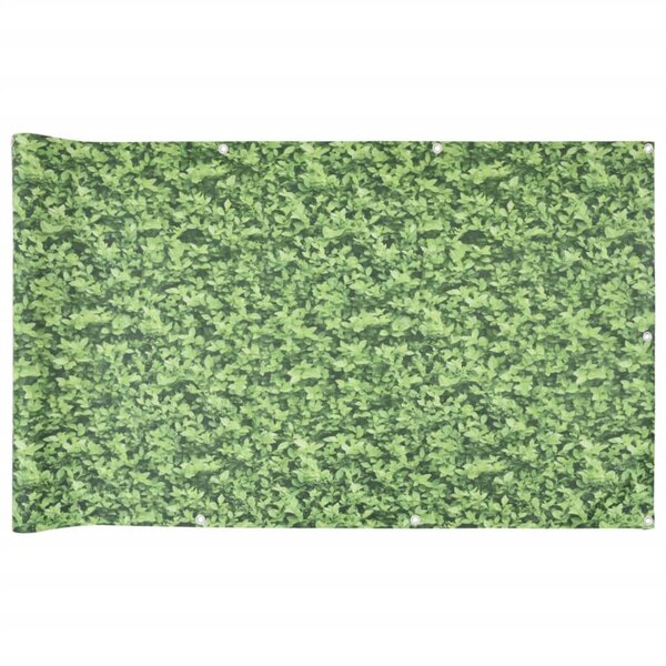 vidaXL Écran d'intimité de balcon aspect de plante vert 600x90 cm PVC