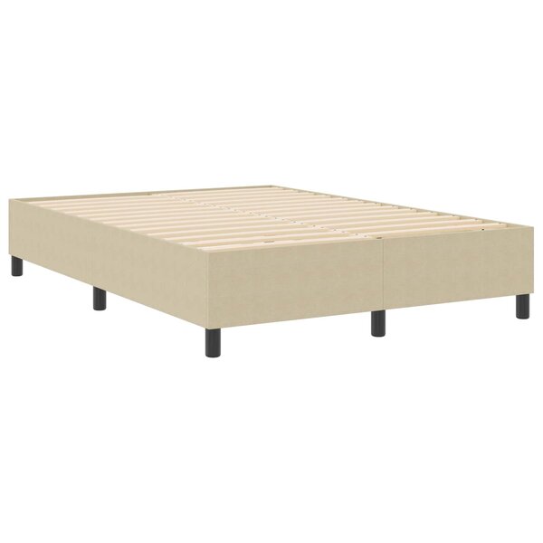vidaXL Cadre de lit plateforme Vert gris 140 x 200 cm tissu