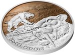Pièce de monnaie en Argent 5 Dollars g 42 Millésime 2026 Ice Age SABER-TOOTHED TIGER