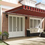 vidaXL Auvent Rétractable orange et marron 600 × 350 cm