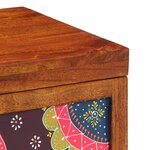 vidaXL Coffre de rangement Marron miel 50x30x40 cm en bois massif d'acacia