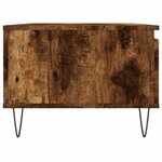 vidaXL Table basse Chêne fumé 90x50x36 5 cm Bois d'ingénierie