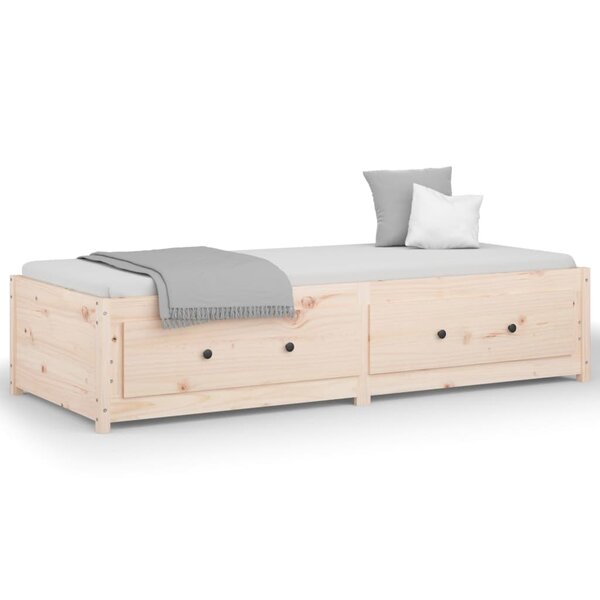 vidaXL Lit de jour sans matelas 90x200 cm bois de pin massif