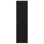 vidaXL Haut Armoire Chêne noir 50 x 42 5 x 185 cm Bois d'ingénierie